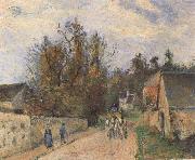 Camille Pissarro The Mailcoach The Road from Ennery to the Hermitage France oil painting artist